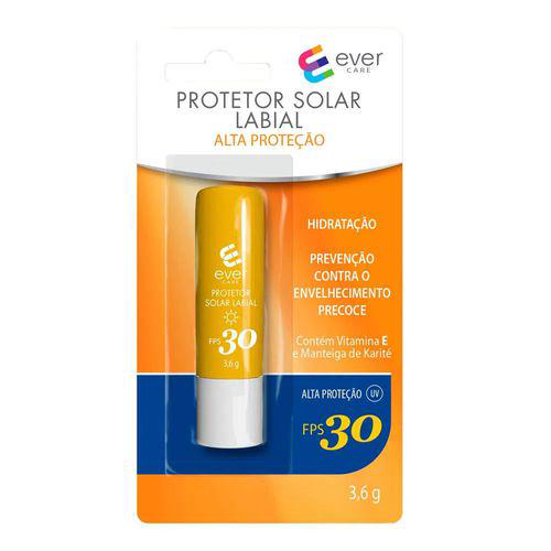 Protetor Solar Labial Ever Care Fps30 3,6G