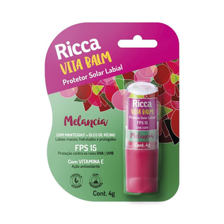 Imagem do produto Protetor Solar Labial Ricca Fps15 Melancia 4G