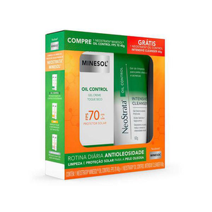 Imagem do produto Protetor Solar Facial Neostrata Minesol Oil Control Fps70 Toque Seco 40G + Gel De Limpeza Facial Intensive Cleanser 60G