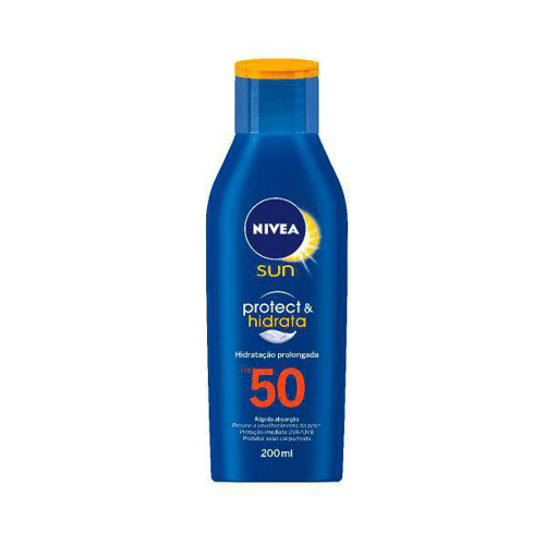 Imagem do produto Protetor Solar Nivea Sun Fps 50 Com Ação Hidratante Grátis Loção Firmadora Nivea Q10 2X200ml