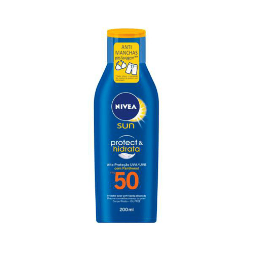 Protetor Solar Nivea Sun Protect & Hidrata Fps50 200Ml - Light Fps 50 200Ml