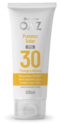 Imagem do produto Protetor Solar Oaz Fps 30 Protege E Hidrata 200Ml