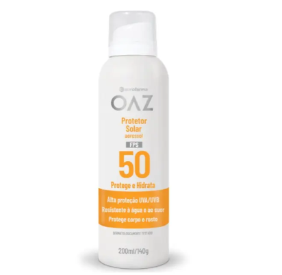Imagem do produto Protetor Solar Oaz Fps 50 Aerossol Protege E Hidrata 200Ml