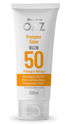 Imagem do produto Protetor Solar Oaz Fps 50 Protege E Hidrata 200Ml