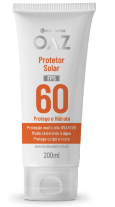 Imagem do produto Protetor Solar Oaz Fps 60 Protege E Hidrata 200Ml
