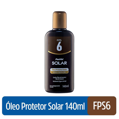 Protetor Solar Óleo Panvel Solar Fps6 140Ml 18