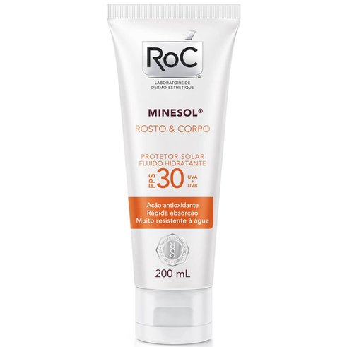 Imagem do produto Protetor Solar Roc Minesol Corpo & Rosto Fps30 200Ml