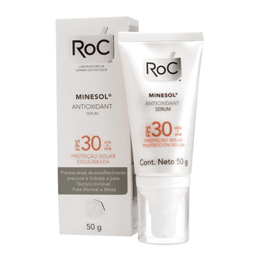 Protetor Solar Roc Minesol Sérum Antioxidant Fps30 50G