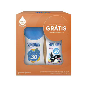 Imagem do produto Protetor Solar Sundown Praia E Piscina Fps 30 Loção 200Ml + Grátis Sundown Kids Fps 30 120Ml
