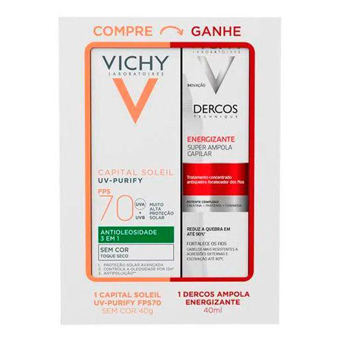 Kit Protetor Solar Vichy Capital Soleil UV Purify FPS70 40G