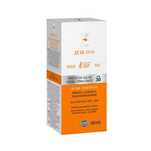Protetor Solar Zeta Skin Facial Fps 30 Color Adapt 60Ml