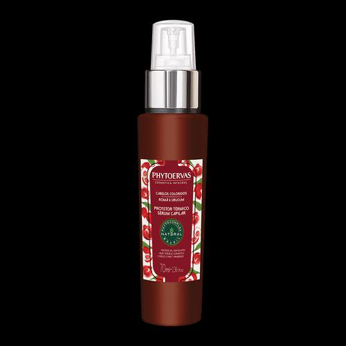 Imagem do produto Protetor Térmico Sérum Capilar Cabelos Coloridos Romã E Urucum Phytoervas 70Ml