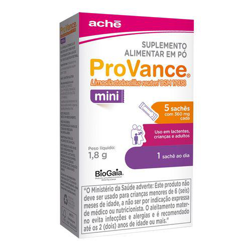 Provance Mini Suplemento Probiótico Com 5 Sachês 360Mg