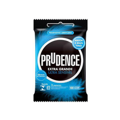PRESERVATIVO PRUDENCE EXTRA GDE ULTRA SENSIVEL PC C/3 UN