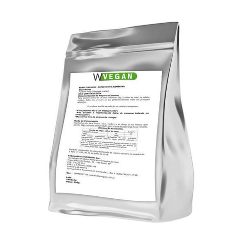 Psyllium 500G Embalagem Refil Wvegan