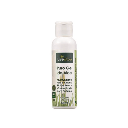 Imagem do produto Puro Gel Multifuncional Natural De Aloe 60Ml Livealoe Use Orgnico