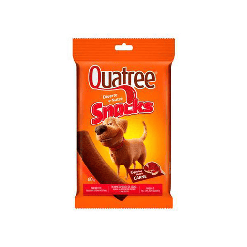 Imagem do produto Quatree Snacks Bifinho Sabor Carne 60G