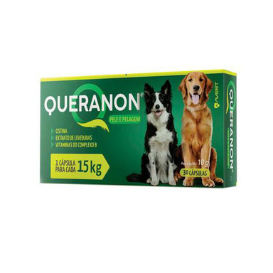 Queranon Para Cães Uso Veterinário 30 Cápsulas