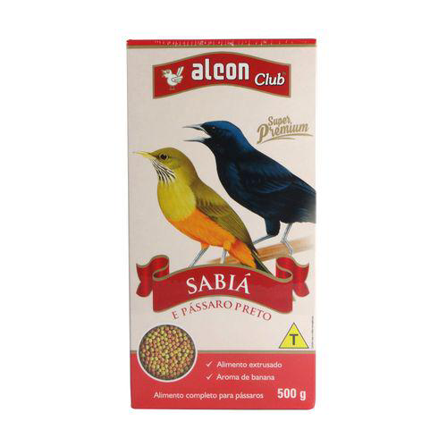 Imagem do produto Ração Alcon Club Sabiá E Pássaro Preto Supeer Premium 500G Ração Alcon Club Sabiá E Pássaro Preto Super Premium 500G