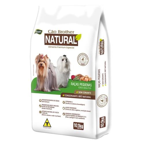Imagem do produto Ração Cão Brother Natural Premium Especial Raças Pequenas 10,1Kg