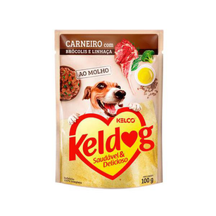 Imagem do produto Ração Para Cães Keldog Cordeiro Com Brócolis E Linhaça Sachê 100G