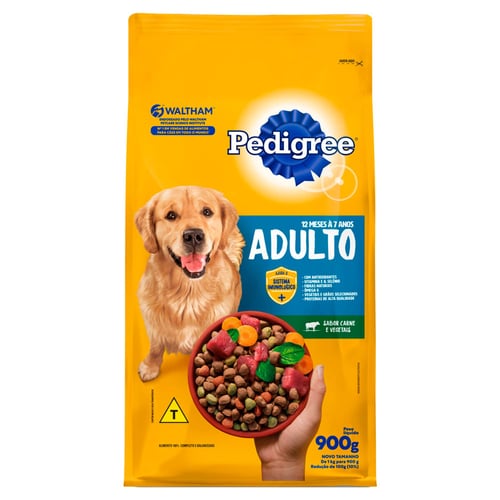 Imagem do produto Ração Para Cães Pedigree Adultos Sabor Carne E Vegetais 900G