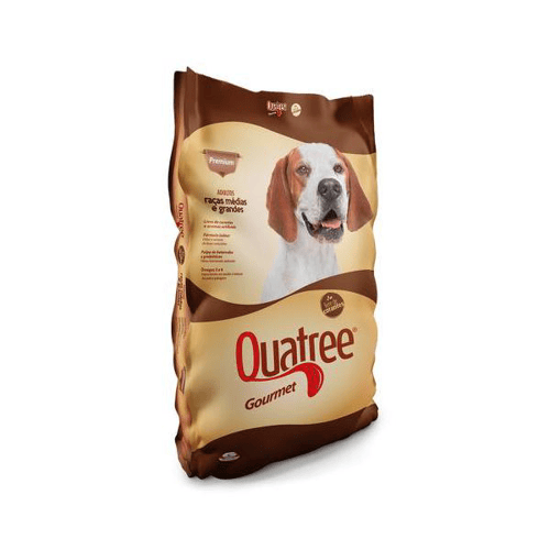 Ração Para Cães Quatree Gourmet Adultos Raças Médias E Grandes Livre De Corantes 15Kg