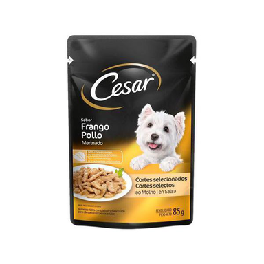 Imagem do produto Ração Para Cão Cesar Adulto Sabor Frango Marinado 85G