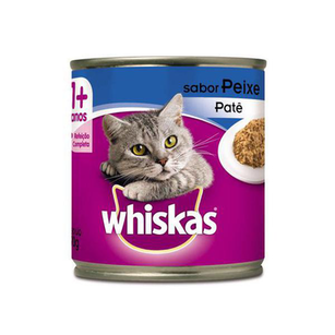 Imagem do produto Ração Para Gato Whiskas Adulto Peixe Lata Ração Para Gato Whiskas Sabor Peixe Lata 290G