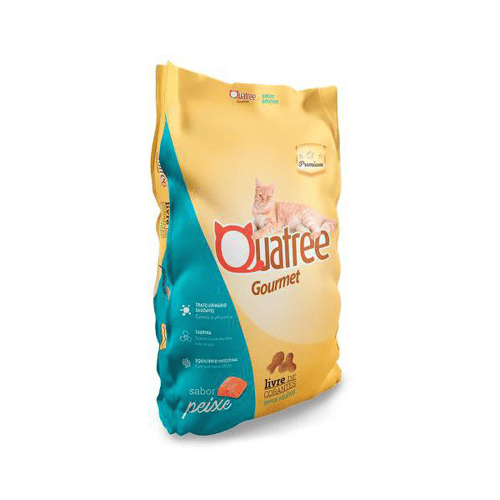 Ração Para Gatos Adultos Quatree Gourmet Sabor Peixe 1Kg