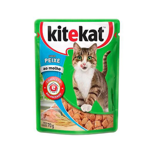 Ração Para Gatos Kitekat Adulto Sabor Peixe 70G