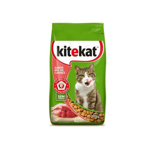 Ração Para Gatos Kitekat Adultos Mix De Carne 2,7Kg
