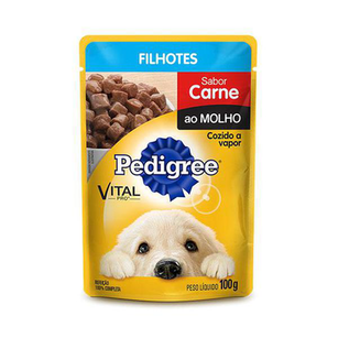 Ração Pedigree Vital Pró Filhotes Sachê Carne Ao Molho 100G