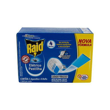 Imagem do produto Raid - Protector Elétrico Pastilha - Contém 1 Aparelho E 4 Refis. Johnson