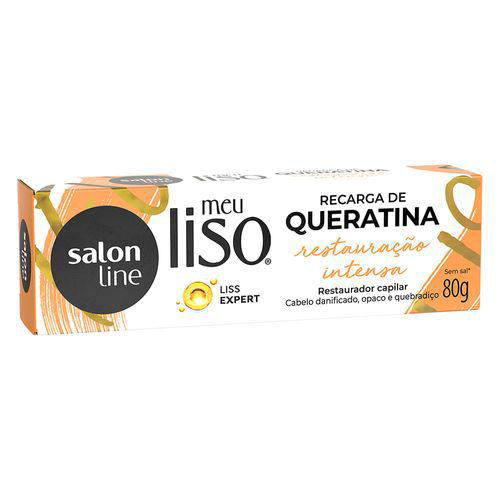 Recarga De Queratina Meu Liso Restauração Intensa 80G Salon Line