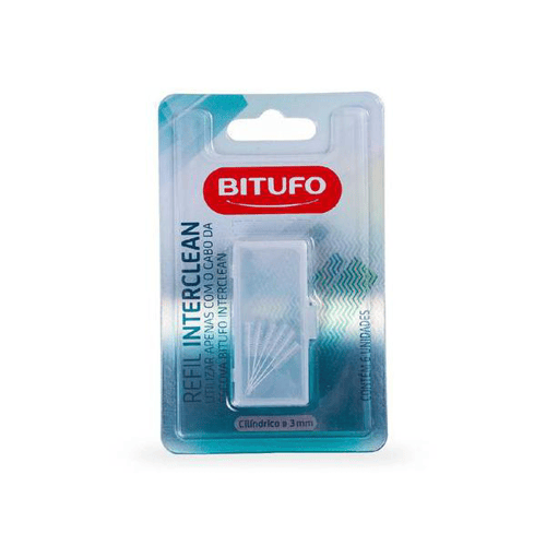 Refil Bitufo Interdental Interclean Com 6 Cilindrica