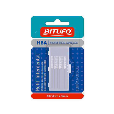 Refil - Cilindrico Interdental 6Un