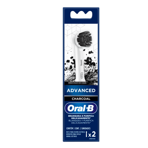 Refil De Escova Elétrica Oral B Power Charcoal 2 Unidades 2 Unidades