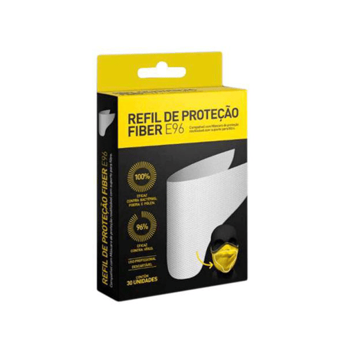 Imagem do produto Refil De Proteção Máscara Fiber Tamanho 2 E 3 Com 30 Unidades