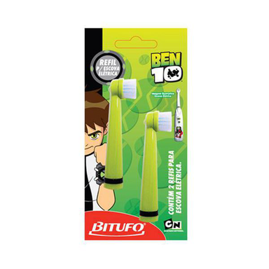 Refil Para Escova De Dente Elétrica Ben 10 2 Unidades