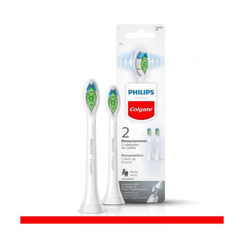 Refil Para Escova De Dente Elétrica Philips Colgate Sonicpro Branqueadora Com 2 Unidades