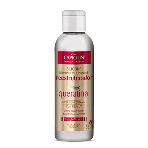 Imagem do produto Reparador De Pontas Capicilin Silicone Reestruturador Queratina 55Ml