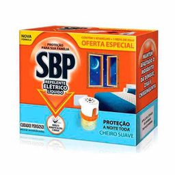 Imagem do produto Repelente Elétrico Líquido Sbp 45 Noites Cheiro Suave + Refil 35Ml