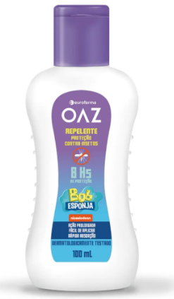 Repelente Infantil Oaz Bob Esponja 8H De Proteção 100Ml
