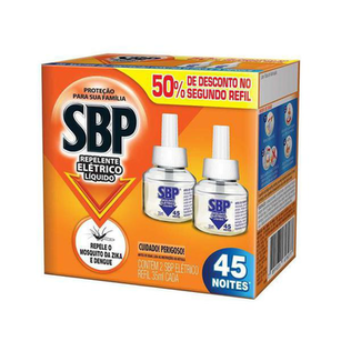 Imagem do produto Repelente Sbp Noites Tranquilas 30 Noites Refil E Ganhe 50% De Desconto Na Segunda Unidade