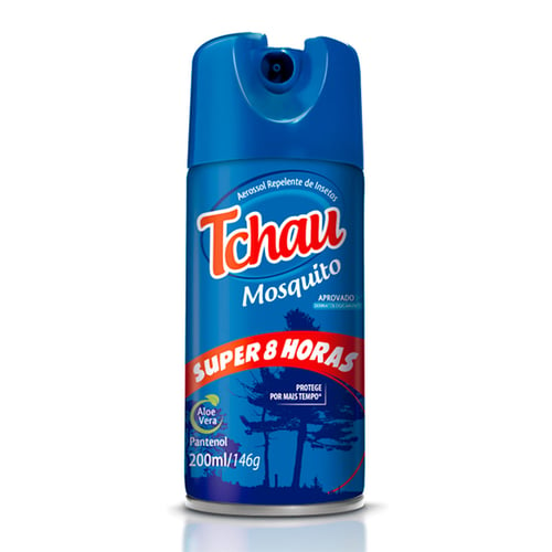 Repelente Tchau Mosquito Super 8 Horas Aerosol Com 200Ml