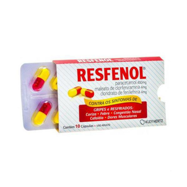 Imagem do produto Resfenol C 4 Cápsulas Sob Prescricao Sem Retencao