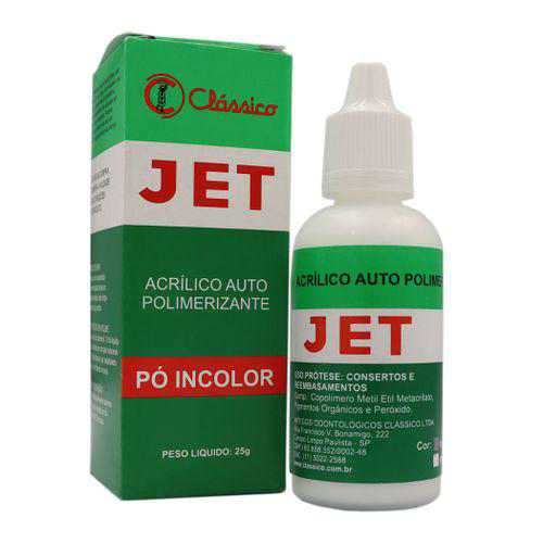 Imagem do produto Resina Acrílica Jet Autopolimerizavel Incolor 25G Clássico