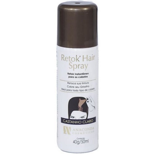 Imagem do produto Retok Hair Spray Castanho Claro Anaconda 50Ml