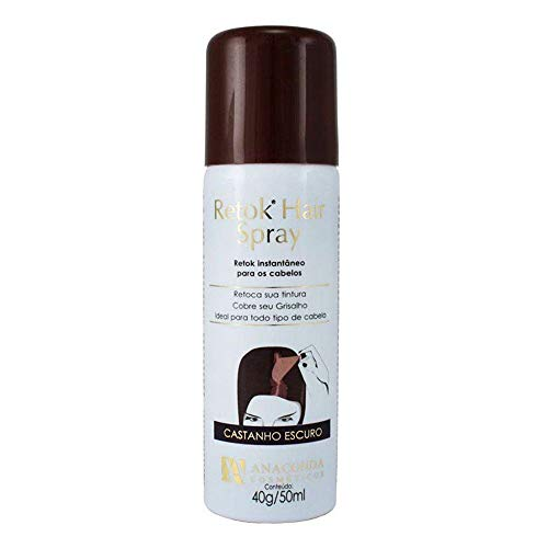 Imagem do produto Retok Hair Spray Castanho Escuro Anaconda 50Ml